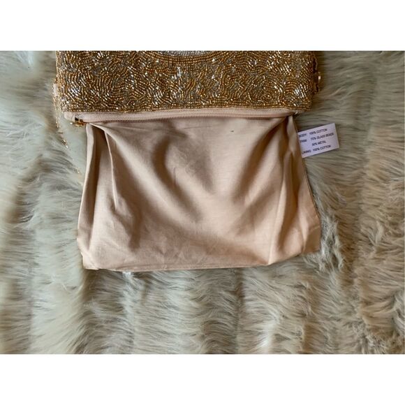 Versona Rose Gold I DO Beaded Crossbody Bag - Picture 7 of 8